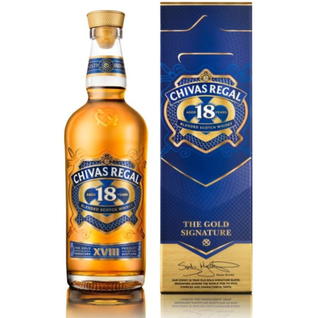 detail Alkohol - Chivas Regal 18 YO Blended Scotch Whisky Gift box 40% 750ml (6)