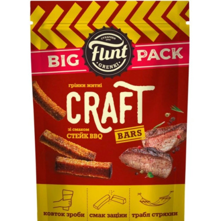 detail UKRA - Flint Craft Žitno-pšeničné krutony s příchutí 