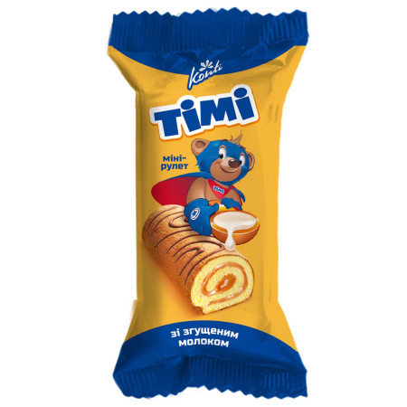detail UKRA - Konti TIMI piškotový dortík 50g s kondezovaným mlékem