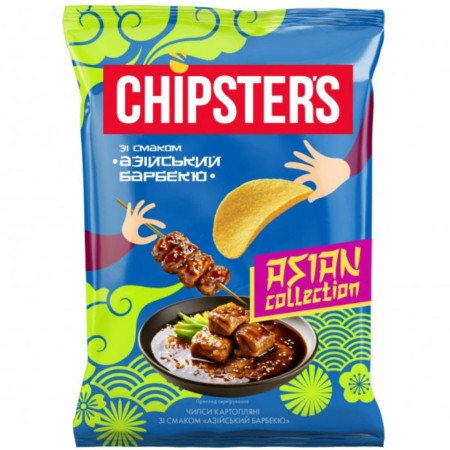detail UKRA - CHIPSTER´S bramborové chipsy 100g s příchutí 