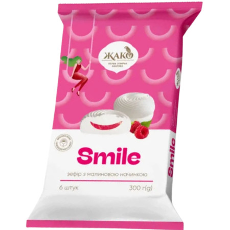 chi tiết UKRA - Žako Smile 300g zefír s malinovou náplní (10)
