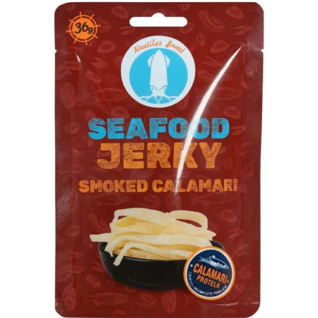 chi tiết UKRA - Nautilus Snack sušené krájené uzené proužky kalamárů 36g (100)