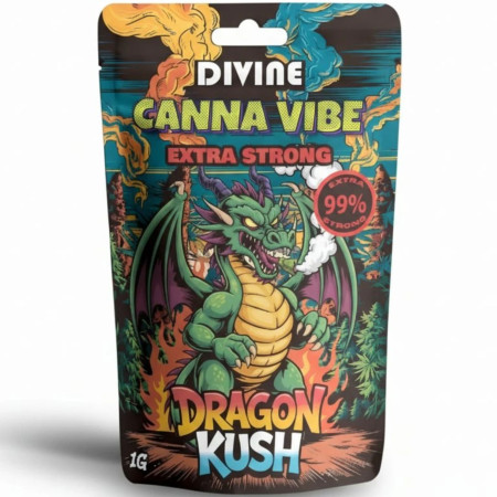 chi tiết DIVINE - Canna Vibe Květy 99% - Dragon Kush 1g