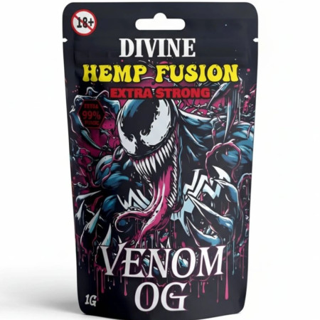 chi tiết DIVINE - Hemp Fusion Květy 99% - Venom OG 1g