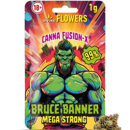 chi tiết DIVINE - Canna Fusion-X Květy 99% - Bruce Banner 1g