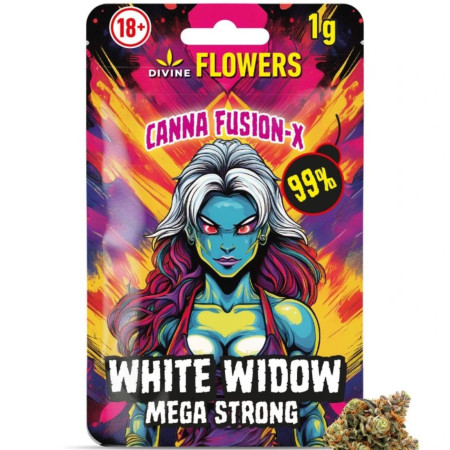 chi tiết DIVINE - Canna Fusion-X Květy 99% - White Widow 1g