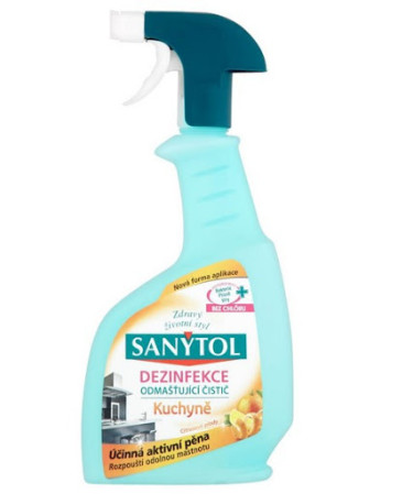detail Sanytol 500ml dezinfekce sprej čistič kuchyně