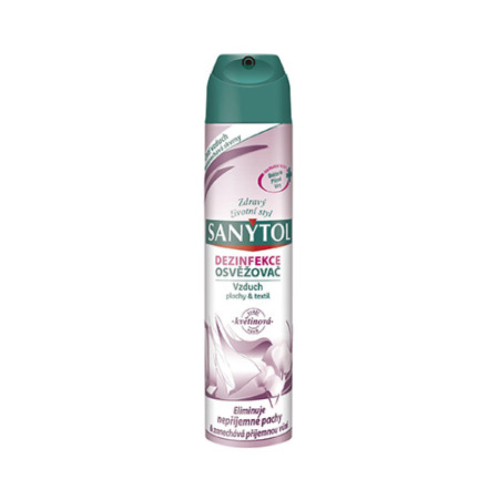detail Sanytol 300ml dezinfekce osvěžovač vzduchu květinová