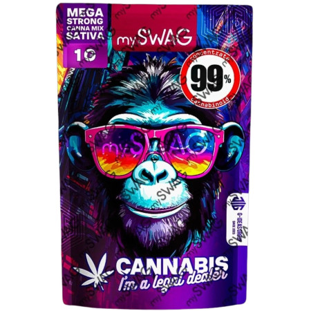 chi tiết MYSWAG Květy Canna Mix - SATIVA 99% 1g