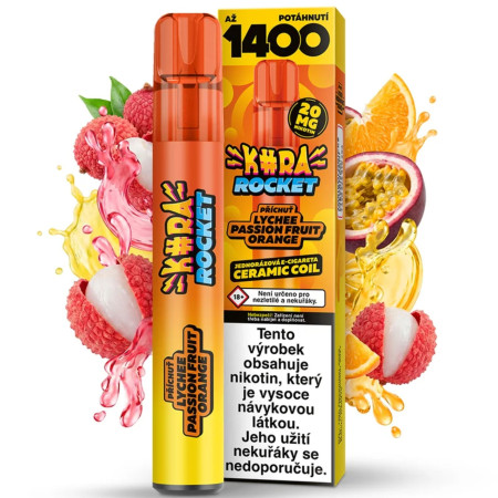 chi tiết EC - KURA Rocket 1400 - Lychee Passion Fruit Orange