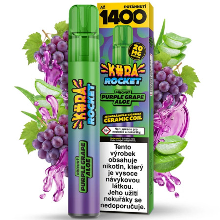 chi tiết EC - KURA Rocket 1400 - Purple Grape Aloe