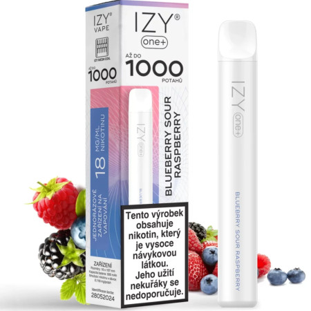 detail EC - IZY ONE+ 1000 - BLUEBERRY SOUR RASPBERRY (5)
