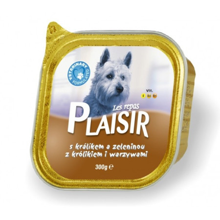 detail Plaisir dog vanička 300g s králíkem