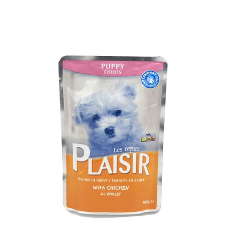 detail Plaisir dog kapsa puppy pro štěňata s kuřecím 100g