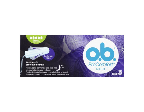 chi tiết OB tampon 16ks Procomfort Night Super+ Comfort