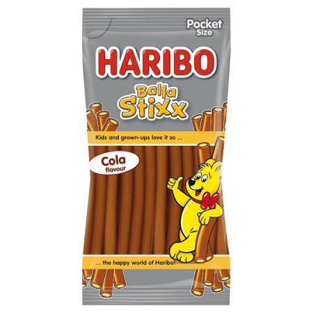 detail Haribo 80g stixx cola (24)