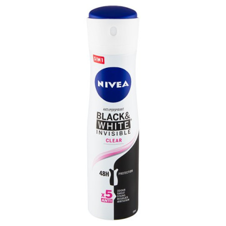 chi tiết Nivea deosprej 150ml Invisible Black & White Clear (6)