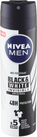 chi tiết Nivea deosprej 150ml MEN Invisible Black & White Original (6)