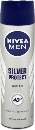 detail Nivea deosprej 150ml MEN Silver Protect (6)