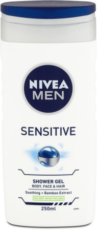 detail Nivea sprchový gel pánský 250ml Sensitive