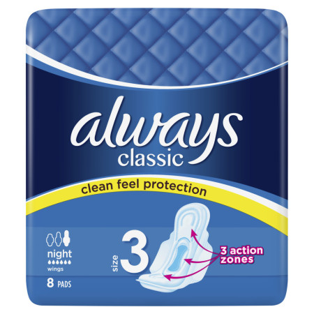 chi tiết Always vložky Classic 8ks Night (18)
