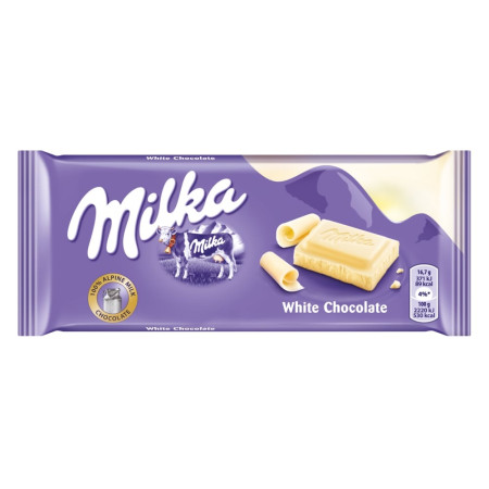 detail Milka 100g čokoláda White chocolate (22)