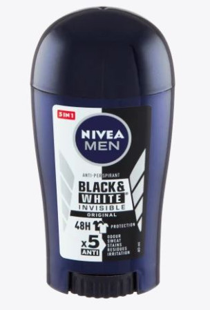 detail Nivea tuhý 50ml MEN Black White Invisible (Original) (5)