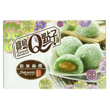 detail Q Mochi koláčky 210g Coconut Pandan (24) / Vi dua lá dua