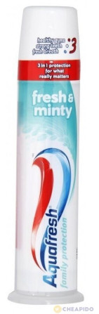 chi tiết Aquafresh 100ml zubní pasta pump Fresh & Mint (12)
