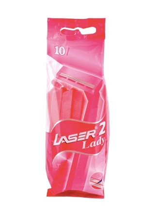 detail Laser dámský holící strojek 10ks 2břitý