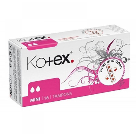 detail Kotex tampony 16ks Mini