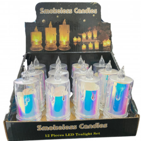 chi tiết Svíčka na baterie Smokeless Candles Q230313181 Mix Barev (12) / Nen Dien