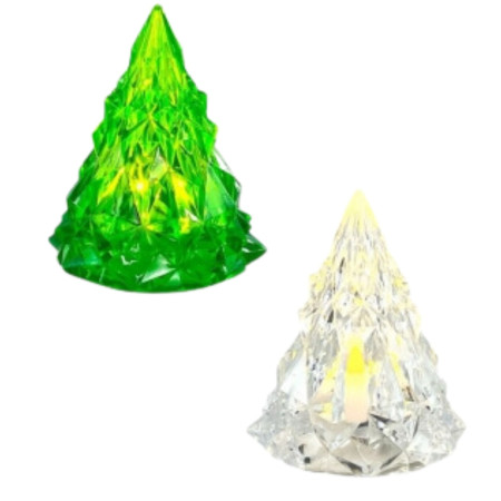 detail Svíčka na baterie Sun Light Stromeček mix (bílý x zelený) A7329 (12) / Nen dien