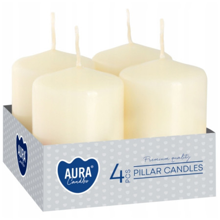 detail Bispol adventní svíčky 4ks SW40x60 válec - Nometal Ecru (12) kód 011