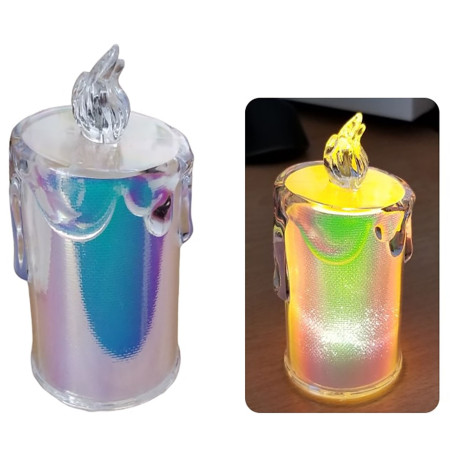 chi tiết Smokeless LED Svíčka na baterie IRIDESCENT 5x11cm IMC-04125 (12) / Nen Dien
