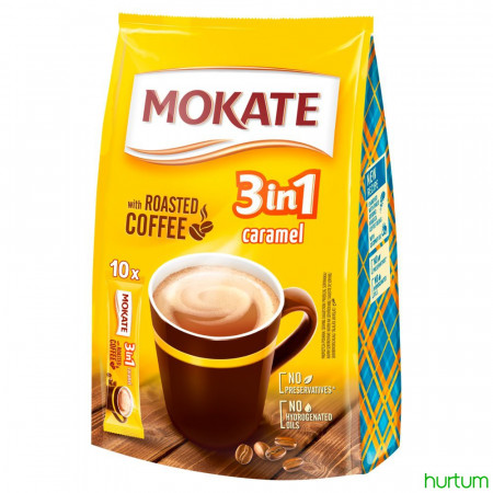 chi tiết Mokate 3in1 10 x 17g caramel (žlutý)