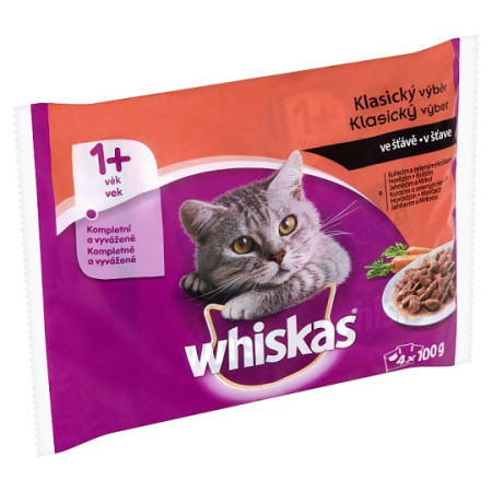 detail Whiskas kapsa 4ks x 100g klasický výběr ve šťávě (13)