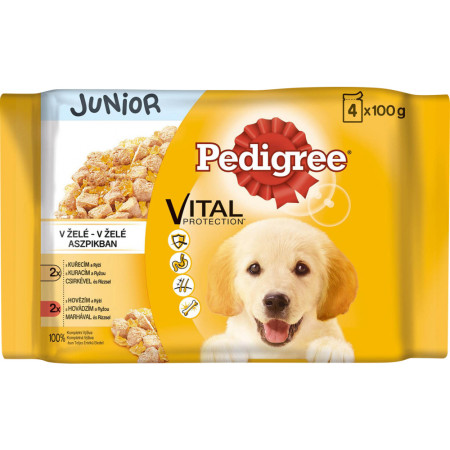 chi tiết Pedigree 4ks x 100g Junior kuřecí+rýže/hovězí+rýže v želé DD72T (13)