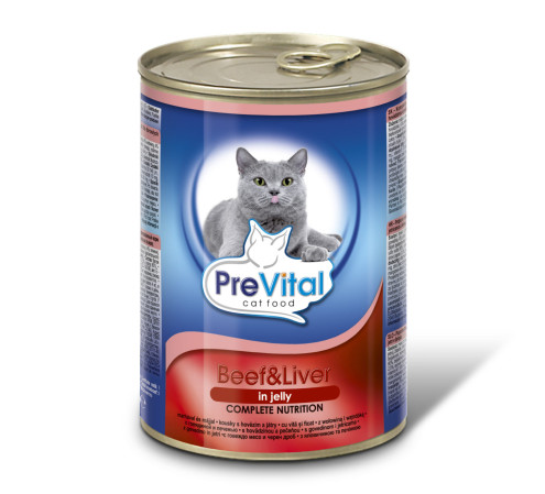 chi tiết Prevital kousky kočka 415g hovězí/játra v želé