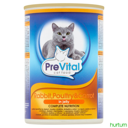 chi tiết Prevital kousky kočka 415g král/drůb/mrkev v želé (12)