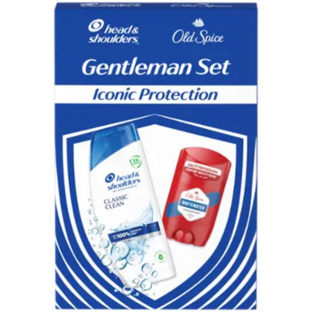 detail Head shoulders a Old Spice dárková kazeta 2ks (sampon 400ml + tuhý ) Iconic