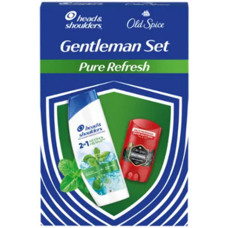 chi tiết Head shoulders a Old Spice dárková kazeta 2ks (sampon 400ml + tuhý ) Pure Refres