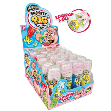 chi tiết JohnyBee Snotty pig 40g - lízatko s gelem (24)