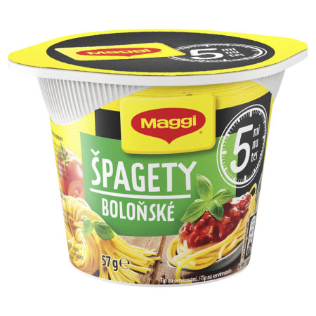 chi tiết MAGGI 5min Cup Špagety boloňské 61g