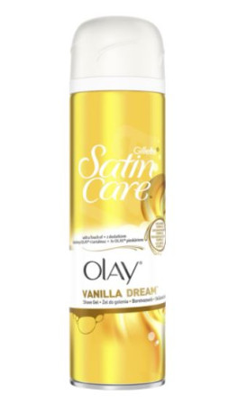 detail Gillette satin care gel 200ml - Olay Vanilla cashmere (Dry Skin)