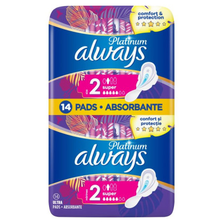 chi tiết Always vložky Platinum Duo Ultra Super 14ks (10)