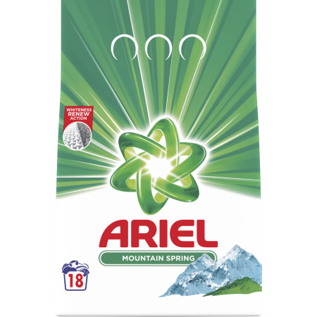 chi tiết Ariel prací prášek 18PD / 20PD mountain spring 1,1kg / 1,17kg