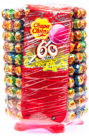 detail Chupa chups lízátko wheel 200ks stojan