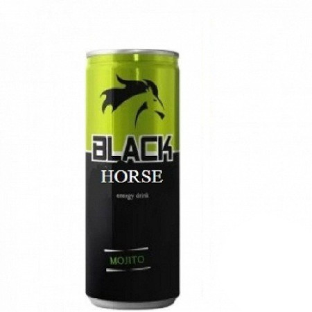 detail Black horse energy 0,25L plech Mojito (24)