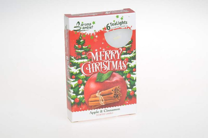 detail Santo Čajové Svíčky 6ks Merry Christmas Apple Cinnamon TL 1028 (15)